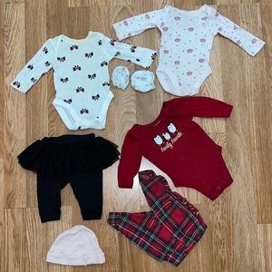 up to 7 pounds baby girl newborn bundle 7 pieces